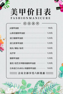 美容美甲海报