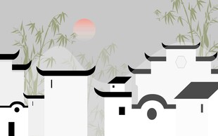 竹子背景墙 