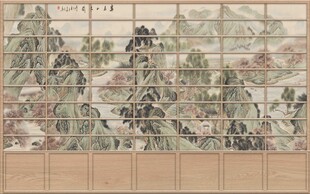  新中式背景墙  