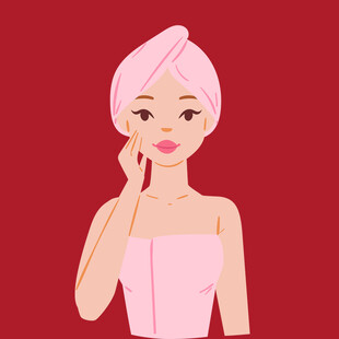 美容护肤女孩 