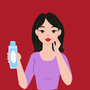 美容护肤女孩