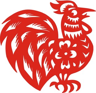 剪纸鸡
