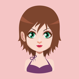 卡通女孩头像