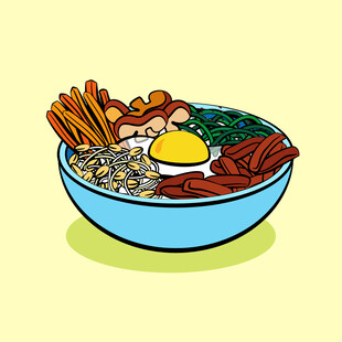 豌豆面插画