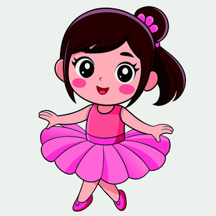 跳舞的小女孩