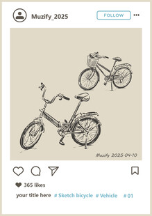2款入自信车手绘稿