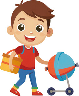 孩子玩具角色扮演免抠图