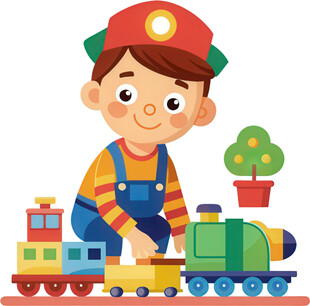 孩子玩具角色扮演免抠图