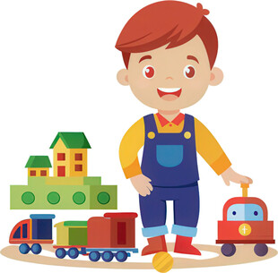 孩子玩具角色扮演免抠图