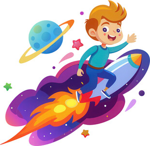 登月太空男孩火箭