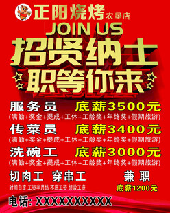 招贤纳士职等你来海报