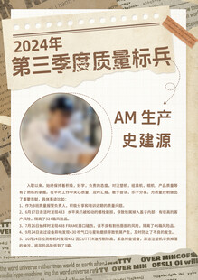 质量标兵海报 