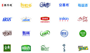 伊利旗下产品logo集