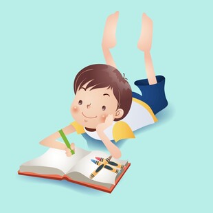 学生读书写字
