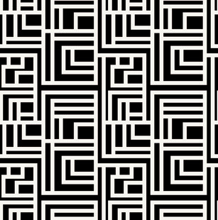 黑白几何图案无缝纹理
