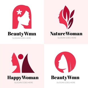 女性头像logo