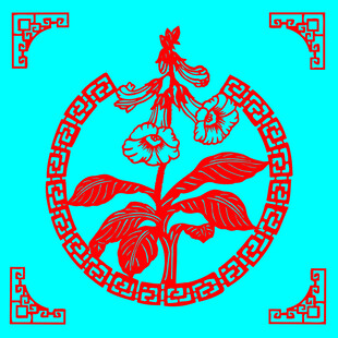 牵牛花剪纸