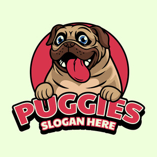 卡通狗logo图案