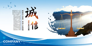诚信主题企业宣传海报
