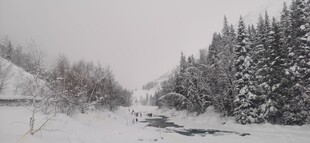 禾木景区  雪城 雪景 雪山 