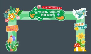 心理游园会门头