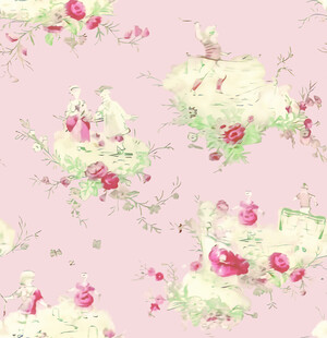 粉色花卉图案背景