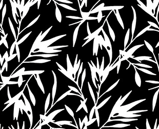 黑白竹叶图案纹理背景