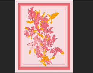 花卉装饰画图案设计
