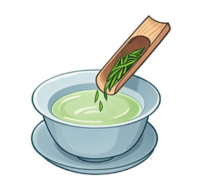 投茶  茶杯