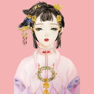 古风汉服少女精致扮相