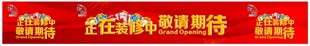 喜庆红色促销横幅展示