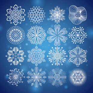 精美雪花图案集合