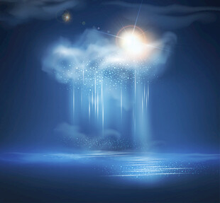 梦幻月夜下的神秘光影世界