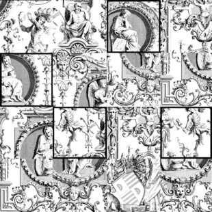黑白漫画分镜画面展示