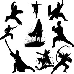 武术 射箭 古风 剪影 江湖