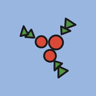 简约几何图形组合图案