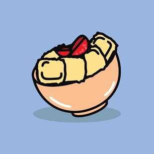 卡通风格美味豆腐脑