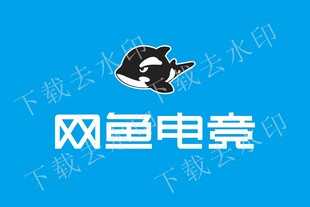 网鱼电竞标志门头广告海报