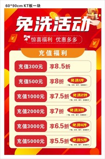 会员卡充值活动