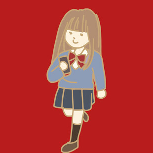 可爱日系校服少女形象