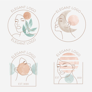 女性头像logo