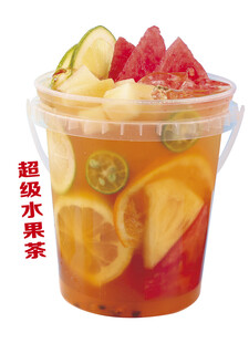 超级水果茶奶茶 奶茶海报