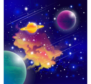 梦幻宇宙星球景象