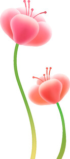 卡通花