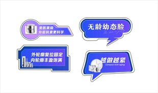 医美手举牌文字转曲