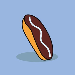 巧克力夹心饼干插画