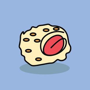 卡通夹心糕点形象