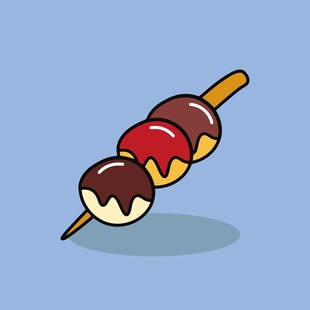 卡通风格美味串串