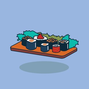美味寿司拼盘