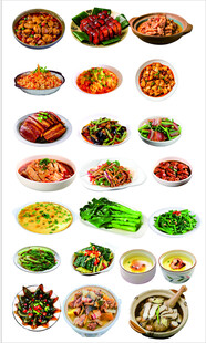 中餐餐品抠图